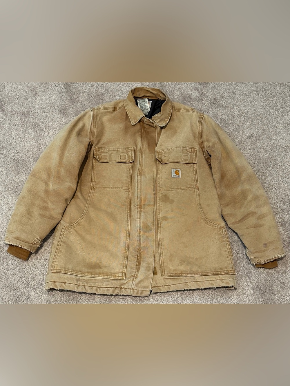 Carhartt Arctic Jacket Brown Quilt Lined Women’s Size Small Regular WC026 BRN
